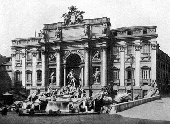 Fontana di Trevi 1908