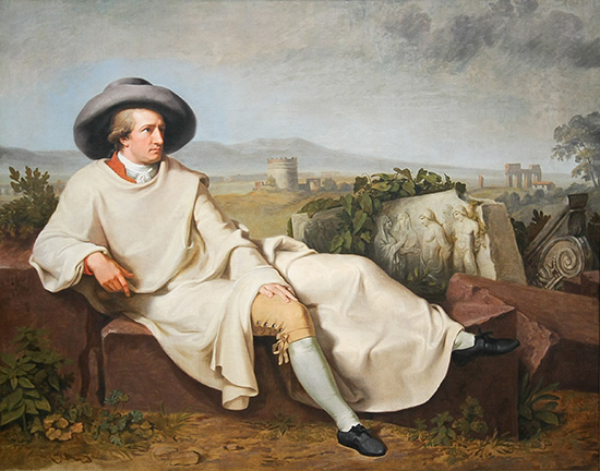 Tischbein, Goethe in the Roman Campagna, 1787.